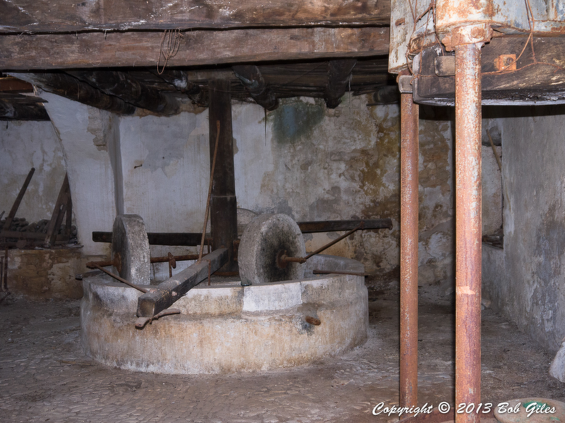 Interior of Old Olive Press, Loutses